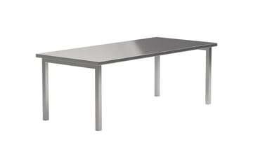 Cilo Stort Rektangulärt Matbord 210 cm i Trä och Metall - Silver - Möbler - Matplats - Matbord & köksbord
