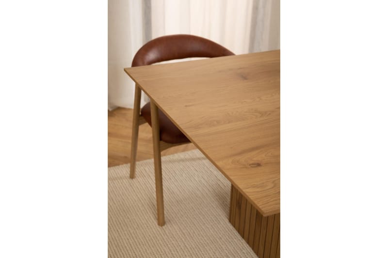 Colima Stort Rektangulärt Matbord 210 cm med Trä- och Ekutseende - Brun - Möbler - Matplats - Matbord & köksbord