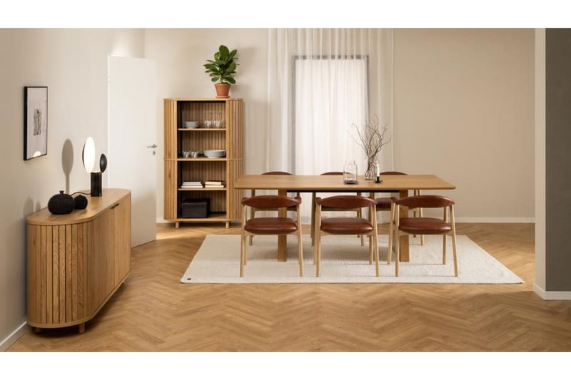 Colima Stort Rektangulärt Matbord 210 cm med Trä- och Ekutseende - Brun - Möbler - Matplats - Matbord & köksbord