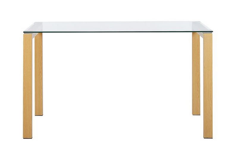 COLOSA Matbord 130 cm Glas/Ljusbrun - Bord - Matbord & köksbord