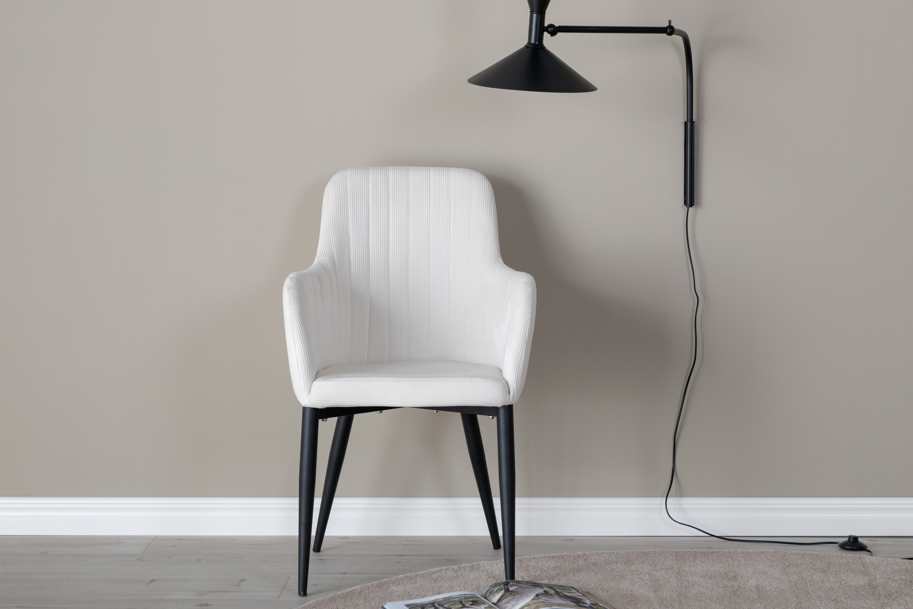 comfort matstol - vit