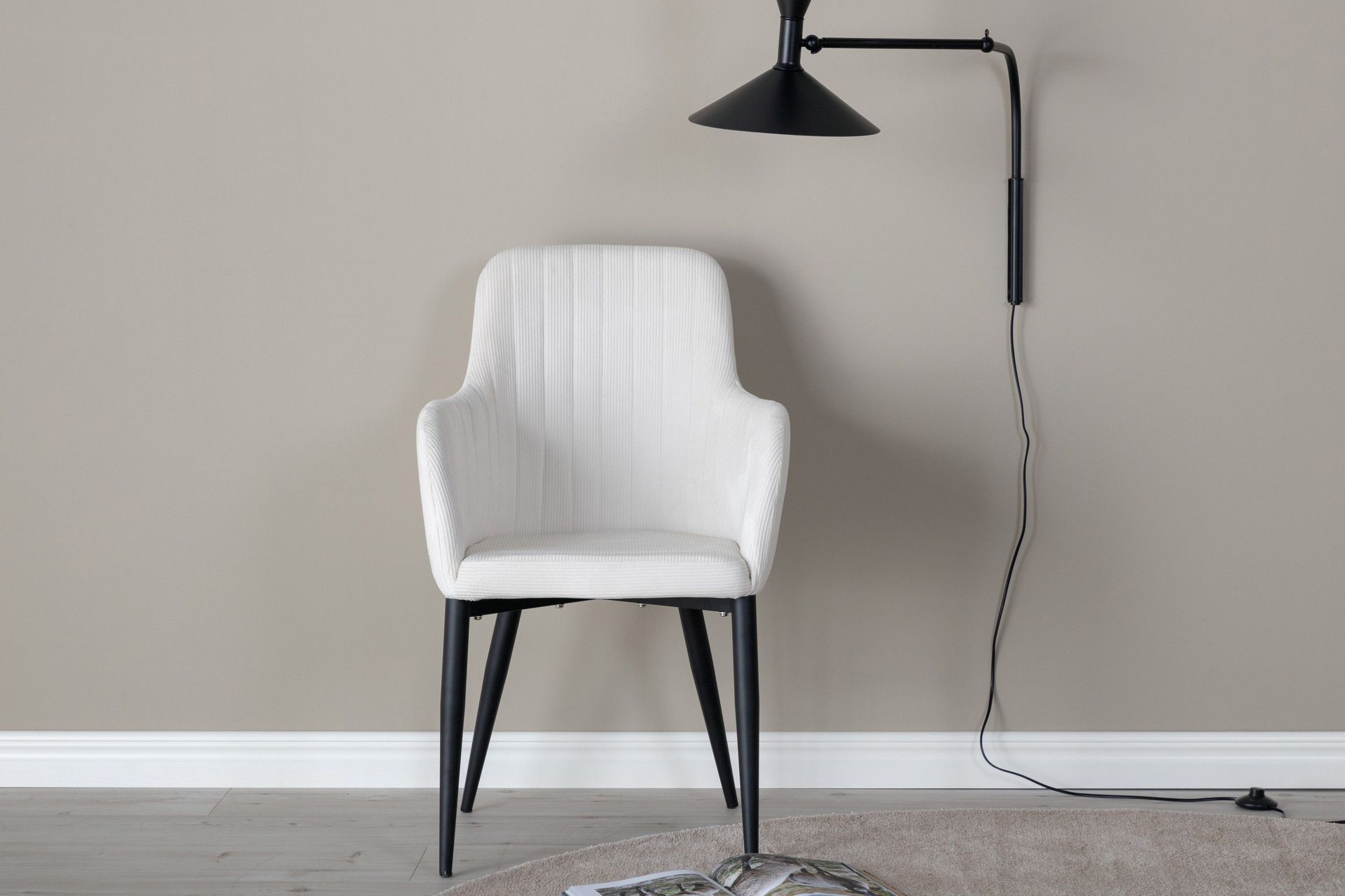 comfort matstol - vit