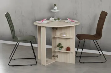 Comfortale Matbord Runt Hopfällbart - Ek - Möbler - Matplats - Matbord & köksbord