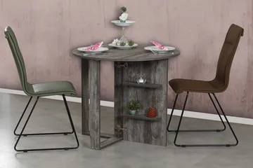 Comfortale Matbord Runt Hopfällbart - Grå Trä - Möbler - Matplats - Matbord & köksbord