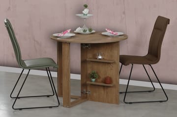 Comfortale Matbord Runt Hopfällbart - Mörk Ek - Möbler - Matplats - Matbord & köksbord