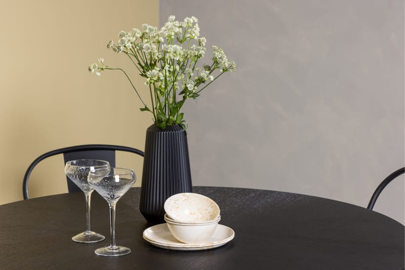 Copenhagen Matgrupp 115 cm Rund med 4 Tempe Stolar - Svart - Möbler - Matplats - Matgrupp & matbord med stolar