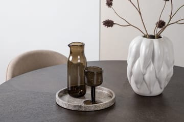 Copenhagen Matgrupp 115 cm Rund med 4 Velvet stolar - Beige - Möbler - Matplats - Matgrupp & matbord med stolar