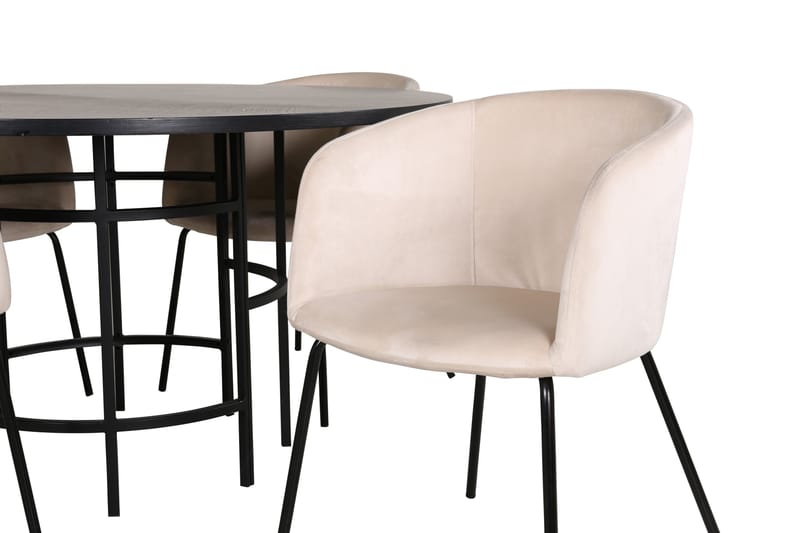 Copenhagen Matgrupp 140 cm Rund med 4 Berit stolar - Möbler - Matplats - Matgrupp & matbord med stolar