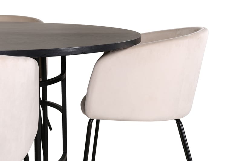 Copenhagen Matgrupp 140 cm Rund med 4 Berit stolar - Möbler - Matplats - Matgrupp & matbord med stolar