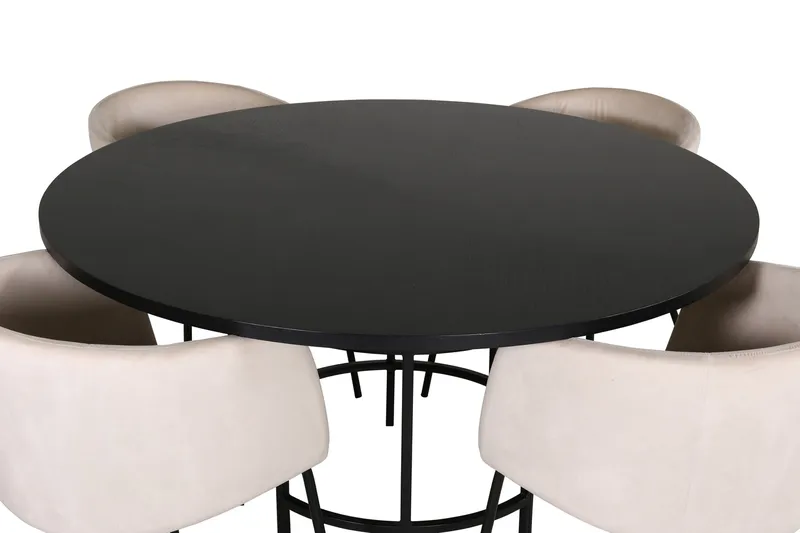 Copenhagen Matgrupp 140 cm Rund med 4 Berit stolar - Möbler - Matplats - Matgrupp & matbord med stolar