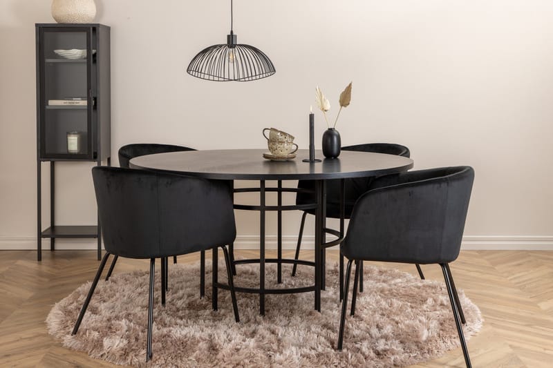 Copenhagen Matgrupp 140 cm Rund med 4 Berit stolar - Möbler - Matplats - Matgrupp & matbord med stolar
