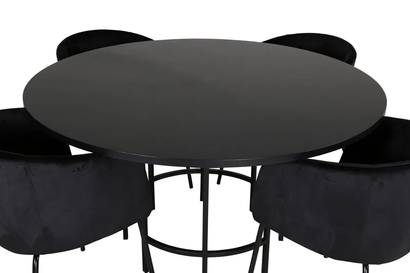 Copenhagen Matgrupp 140 cm Rund med 4 Berit stolar - Möbler - Matplats - Matgrupp & matbord med stolar