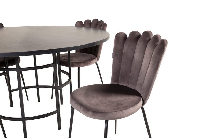 Copenhagen Matgrupp 140 cm Rund med 4 Limhamn stolar - Möbler - Matplats - Matgrupp & matbord med stolar