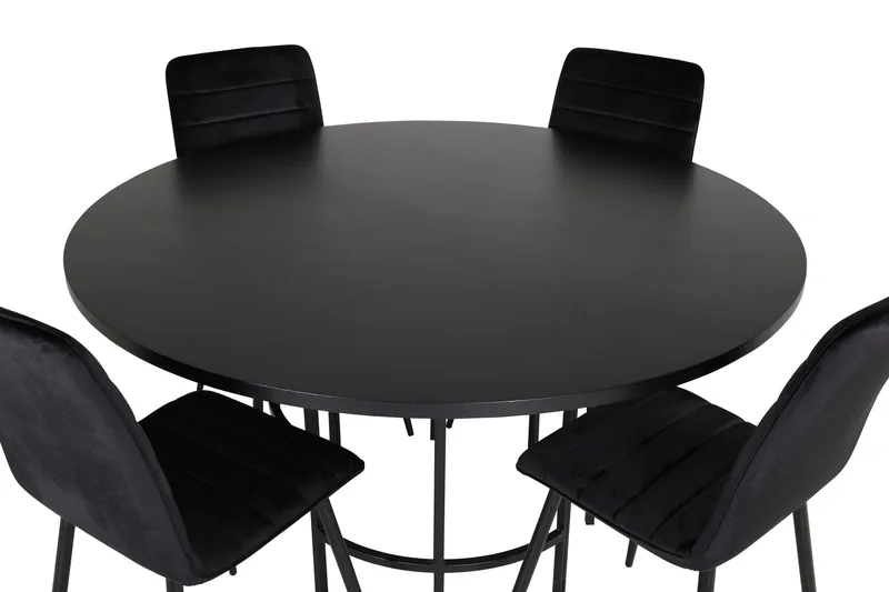 Copenhagen Matgrupp 140 cm Rund med 4 Windu Lyx stolar - Möbler - Matplats - Matgrupp & matbord med stolar