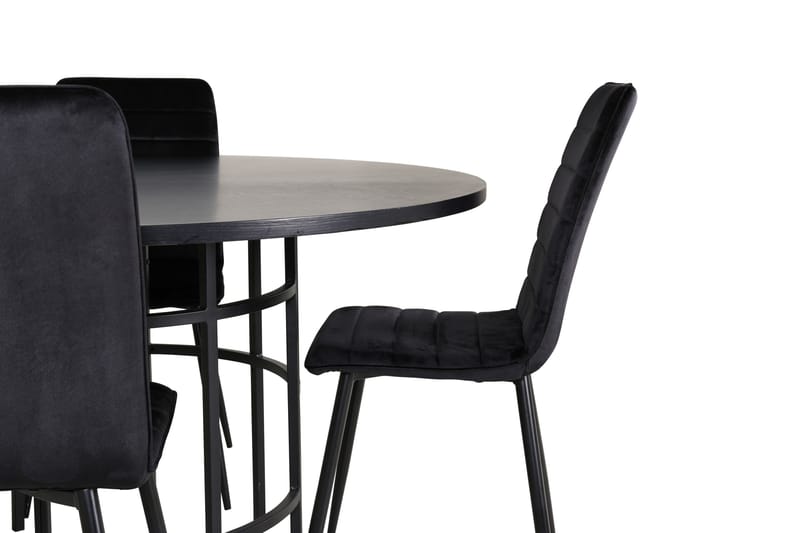 Copenhagen Matgrupp 140 cm Rund med 4 Windu Lyx stolar - Möbler - Matplats - Matgrupp & matbord med stolar