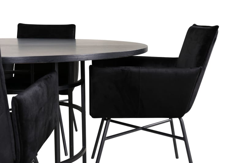 Copenhagen Matgrupp 140 cm Rund med 4 Petra stolar - Möbler - Matplats - Matgrupp & matbord med stolar