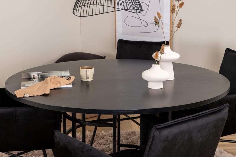 Copenhagen Matgrupp 140 cm Rund med 4 Petra stolar - Möbler - Matplats - Matgrupp & matbord med stolar
