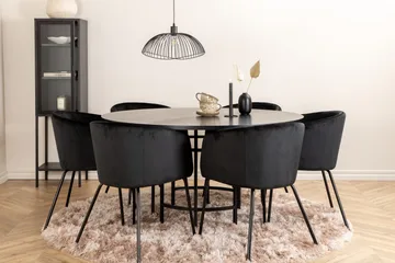 Copenhagen Matgrupp 140 cm Rund med 6 Berit stolar - Möbler - Matplats - Matgrupp & matbord med stolar