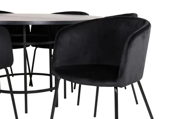 Copenhagen Matgrupp 140 cm Rund med 6 Berit stolar - Möbler - Matplats - Matgrupp & matbord med stolar