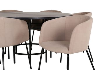 Copenhagen Matgrupp 140 cm Rund med 6 Berit stolar - Möbler - Matplats - Matgrupp & matbord med stolar