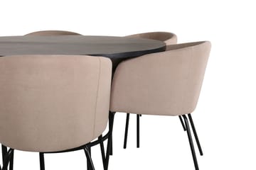 Copenhagen Matgrupp 140 cm Rund med 6 Berit stolar - Möbler - Matplats - Matgrupp & matbord med stolar