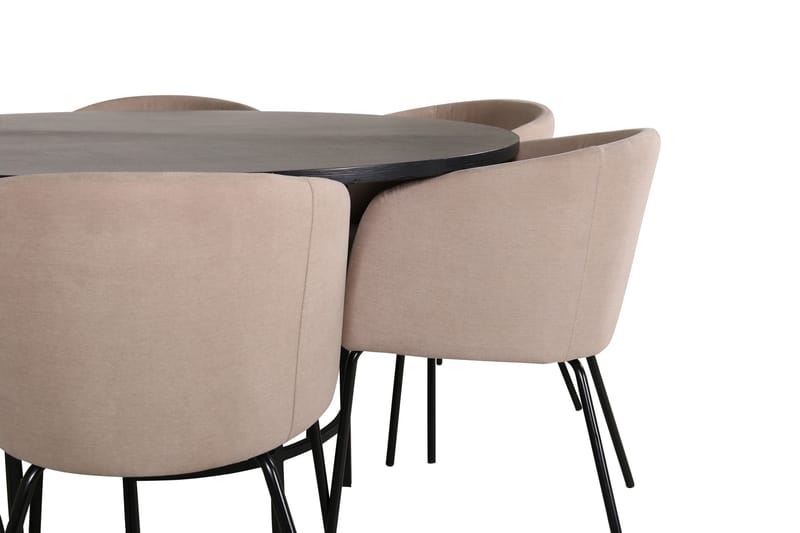 Copenhagen Matgrupp 140 cm Rund med 6 Berit stolar - Möbler - Matplats - Matgrupp & matbord med stolar