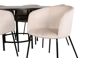 Copenhagen Matgrupp 140 cm Rund med 6 Berit stolar - Möbler - Matplats - Matgrupp & matbord med stolar