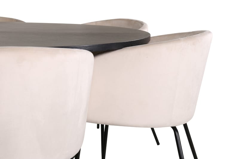 Copenhagen Matgrupp 140 cm Rund med 6 Berit stolar - Möbler - Matplats - Matgrupp & matbord med stolar