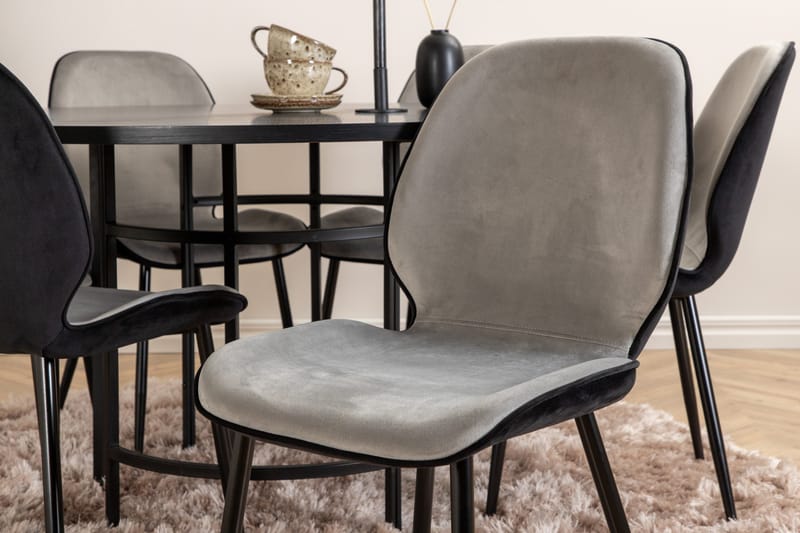 Copenhagen Matgrupp 140 cm Rund med 6 Emma stolar - Möbler - Matplats - Matgrupp & matbord med stolar