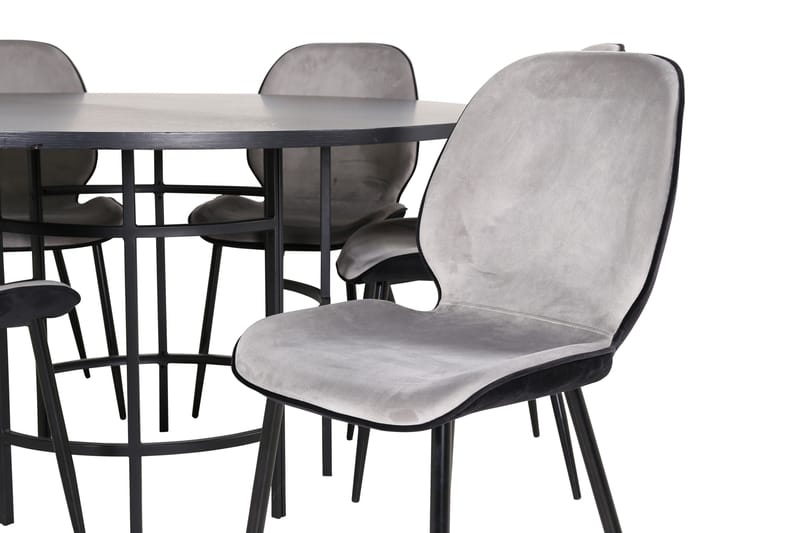 Copenhagen Matgrupp 140 cm Rund med 6 Emma stolar - Möbler - Matplats - Matgrupp & matbord med stolar