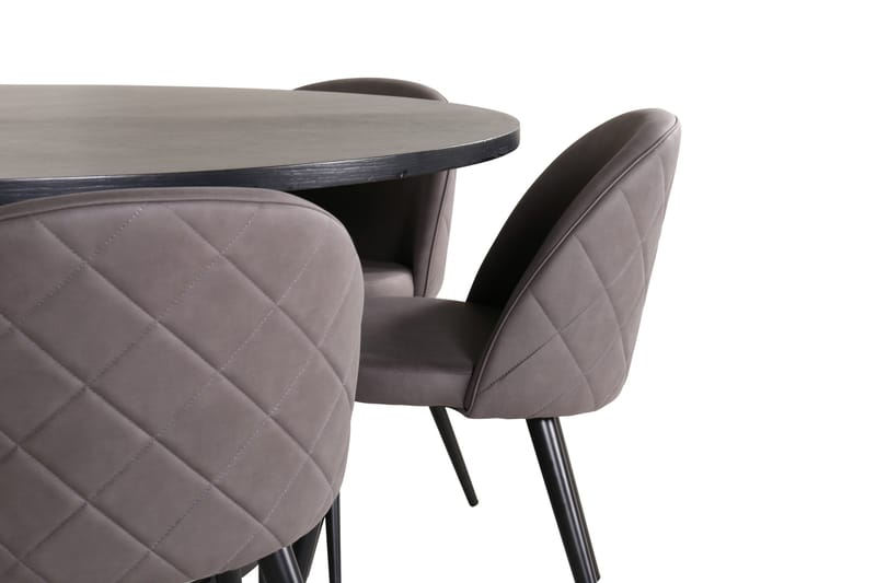Copenhagen Matgrupp 140 cm Rund med 6 Velvet stolar - Möbler - Matplats - Matgrupp & matbord med stolar
