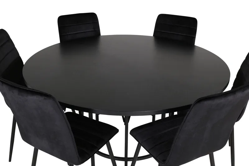 Copenhagen Matgrupp 140 cm Rund med 6 Windu Lyx stolar - Möbler - Matplats - Matgrupp & matbord med stolar