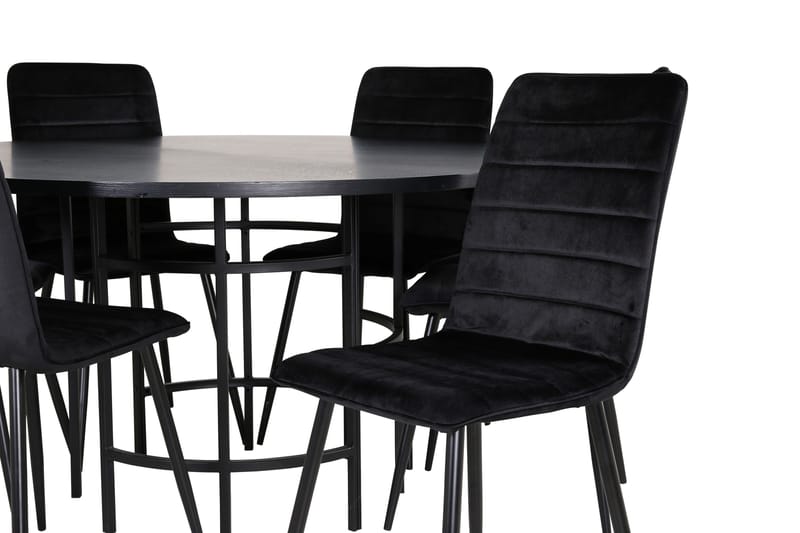 Copenhagen Matgrupp 140 cm Rund med 6 Windu Lyx stolar - Möbler - Matplats - Matgrupp & matbord med stolar