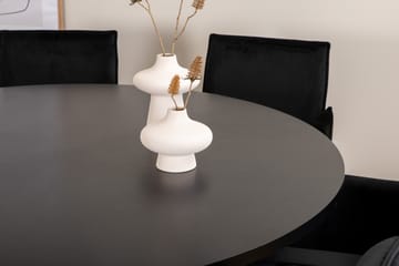 Copenhagen Matgrupp 140 cm Rund med 6 Petra stolar - Svart - Möbler - Matplats - Matgrupp & matbord med stolar