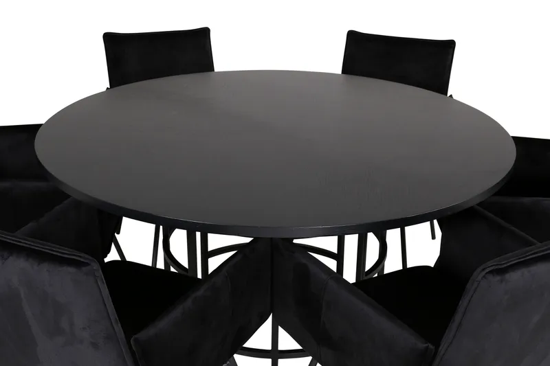 Copenhagen Matgrupp 140 cm Rund med 6 Petra stolar - Möbler - Matplats - Matgrupp & matbord med stolar