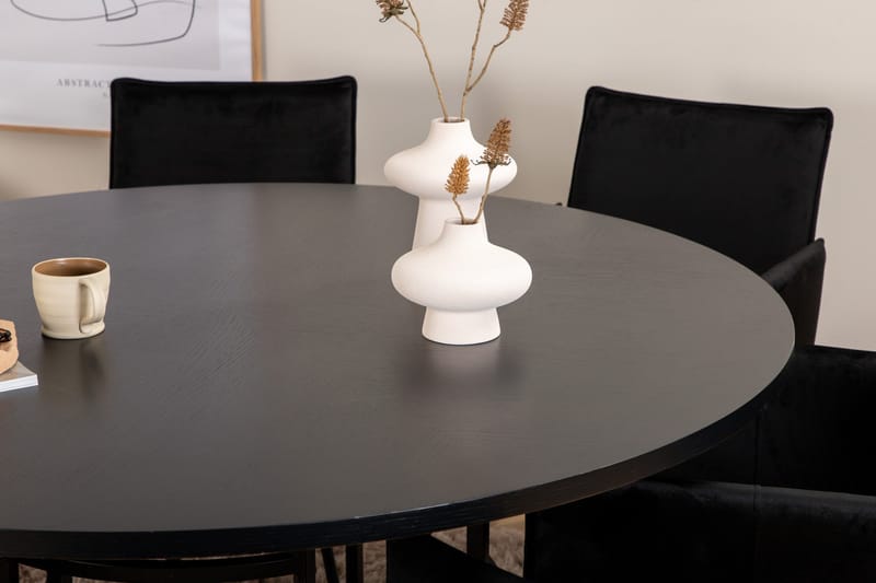 Copenhagen Matgrupp 140 cm Rund med 6 Petra stolar - Möbler - Matplats - Matgrupp & matbord med stolar