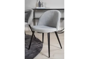 Copenhagen Matgrupp med 6 Valerie Matstolar Manchester Grå/S - Furniture Fashion - Möbler - Matplats - Matgrupp & matbord med stolar