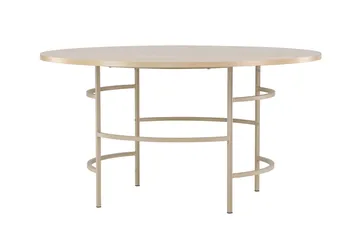 Copenhagen Runt Matbord 140 cm med Trä- och Ekutseende - Vit - Möbler - Matplats - Matbord & köksbord