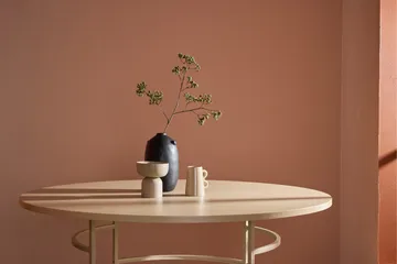 Copenhagen Runt Matbord 140 cm med Trä- och Ekutseende - Vit - Möbler - Matplats - Matbord & köksbord