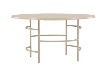 Copenhagen Runt Matbord 140 cm med Trä- och Ekutseende - Vit - Möbler - Matplats - Matbord & köksbord