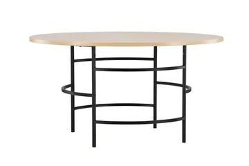 Copenhagen Runt Matbord 140 cm med Trä- och Ekutseende - Whitewash - Möbler - Matplats - Matbord & köksbord