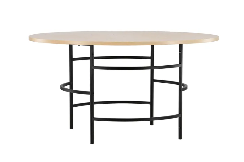 Copenhagen Runt Matbord 140 cm med Trä- och Ekutseende - Whitewash - Möbler - Matplats - Matbord & köksbord