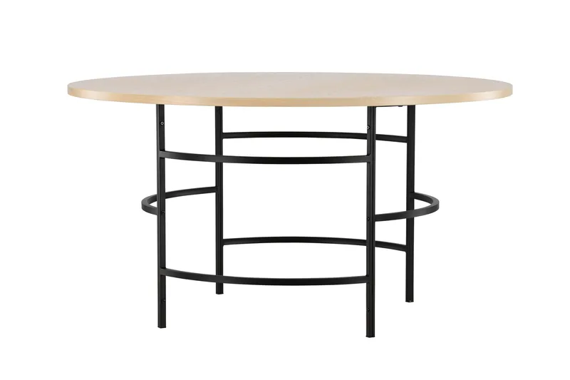 Copenhagen Runt Matbord 140 cm med Trä- och Ekutseende - Whitewash - Möbler - Matplats - Matbord & köksbord