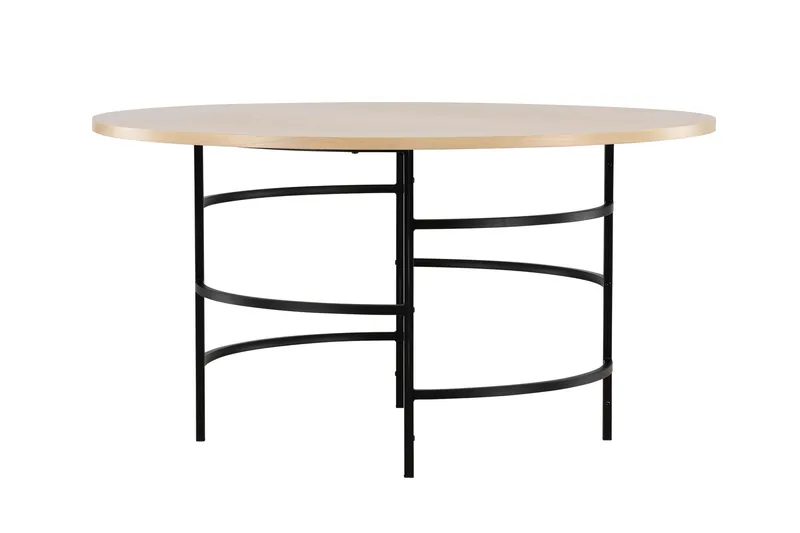 Copenhagen Runt Matbord 140 cm med Trä- och Ekutseende - Whitewash - Möbler - Matplats - Matbord & köksbord