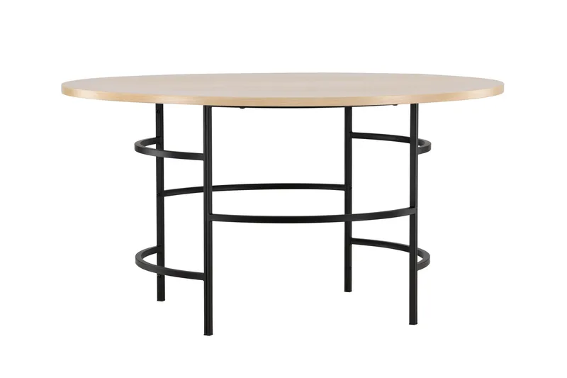 Copenhagen Runt Matbord 140 cm med Trä- och Ekutseende - Whitewash - Möbler - Matplats - Matbord & köksbord