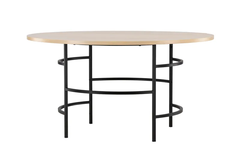 Copenhagen Runt Matbord 140 cm med Trä- och Ekutseende - Whitewash - Möbler - Matplats - Matbord & köksbord