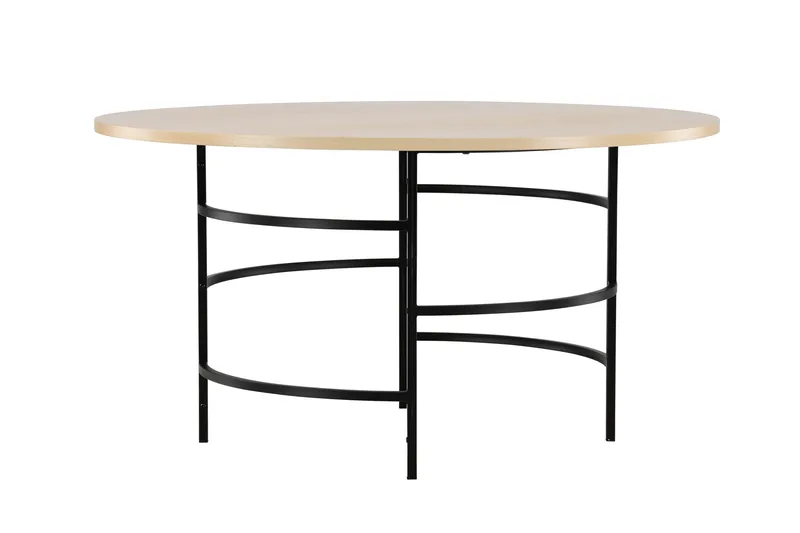 Copenhagen Runt Matbord 140 cm med Trä- och Ekutseende - Whitewash - Möbler - Matplats - Matbord & köksbord