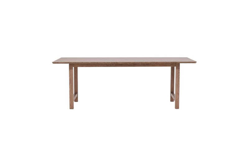 Count Stort Rektangulärt Matbord 220 cm med Trä- och Ekutseende, Brun