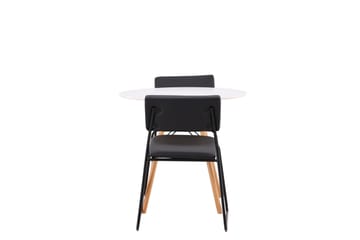 Danburi Matgrupp 60 cm Rund med 2 Kenth Stolar - Svart - Möbler - Matplats - Matgrupp & matbord med stolar