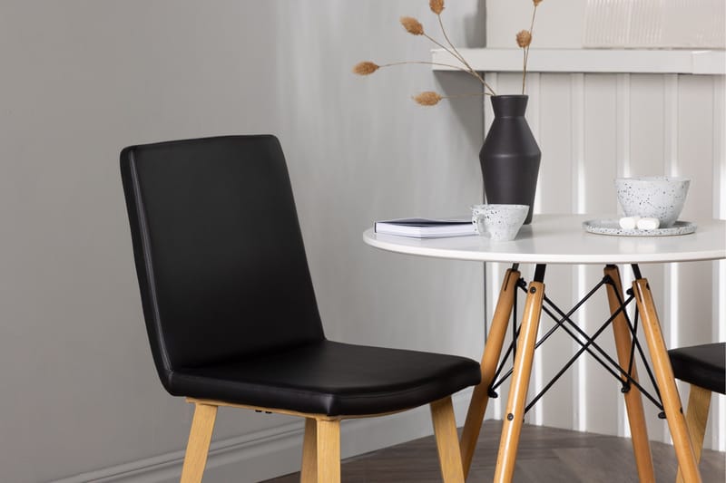 Danburi Matgrupp 60 cm Rund med 2 Today stolar - Svart - Möbler - Matplats - Matgrupp & matbord med stolar